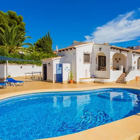 Holiday home Sunset Moraira Mit Eigenem Pool, Strandnaehe, Klimaanlage, Heizung, Outdoor-kueche, Grill